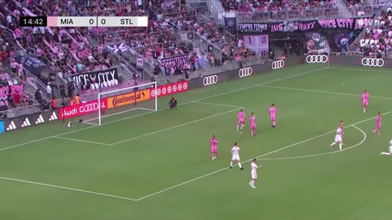 Inter Miami - Un Alba de gala, Messi et Suarez buteurs dans un nul 3-3 contre St Louis