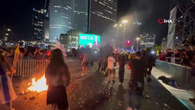Tel Aviv’de 120 bin kişilik hükümet karşıtı protesto
