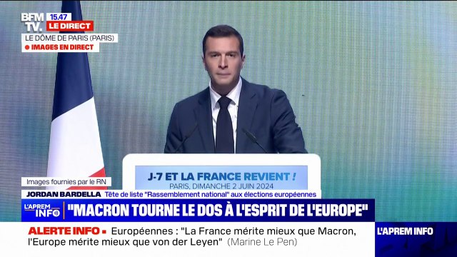Guerre en Ukraine: Avec nous, jamais madame Von der Leyen n'aura le pouvoir d'envoyer les fils de France risquer leurs vies au combat , Jordan Bardella (RN)