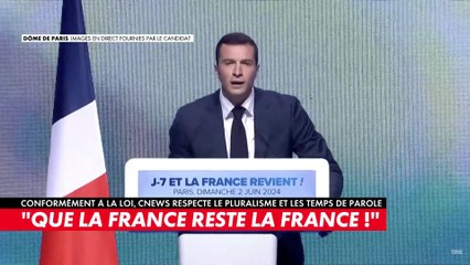 Jordan Bardella sur La France insoumise :«Ils déroulent le tapis rouge aux ennemis de la France et menacent la paix civile. Ils nourrissent un monstre qui demain les dévorera»