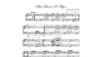 Blue Skies in D Major