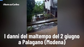 I danni del maltempo del 2 giugno a Palagano (Modena)