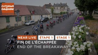 End of the breakaway - Stage 1 - Critérium du Dauphiné 2024