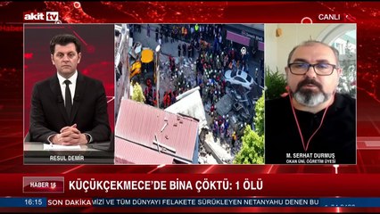 Küçükçekmece'de bina çöktü: 1 ölü 8 yaralı
