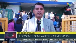 Candidata Xochitl Gálvez acude a votar a las elecciones generales