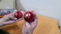 Unboxing and Review of Sports Leather Match Cricket Ball Red Cricket Leather Ball