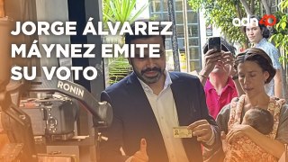 Jorge Álvarez Máynez emite su voto