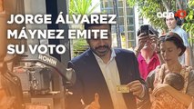 Jorge Álvarez Máynez emite su voto