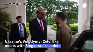 Zelensky meets with president and prime minister of Singapore