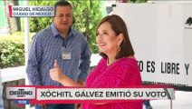 Los candidatos a la jefatura de Gobierno de la CDMX emiten su voto