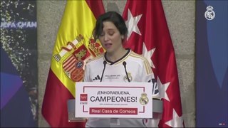 El sentido discurso de Isabel Díaz Ayuso a Florentino Pérez