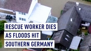 Rescue worker dies as floods hit southern Germany