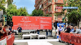 Andria: sfilata di cani in viale Crispi promossa dal Forum Animalista   - Info su https://www.videoandria.com/