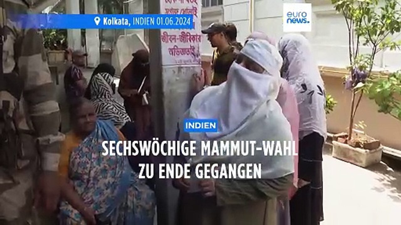 Größte Wahl der Welt: Indiens Ministerpräsident Modi dürfte sich dritte Amtszeit gesichert haben