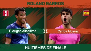 Roland-Garros - Alcaraz en patron face à Auger-Aliassime