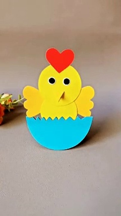 Paper craft chick