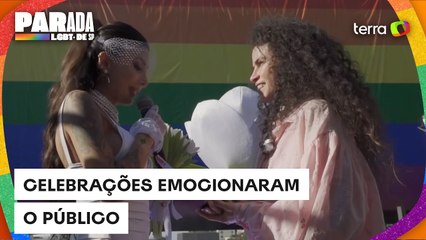Casamentos são celebrados em cima de trio durante a Parada LGBT+ de SP