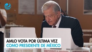 AMLO vota por última vez como presidente de México