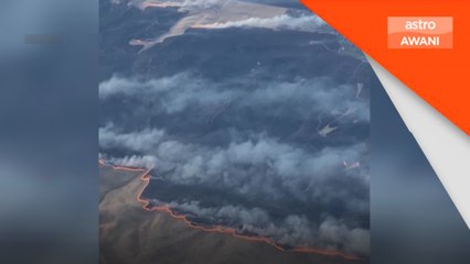 Sebuah kebakaran tercetus di kawasan berumput California