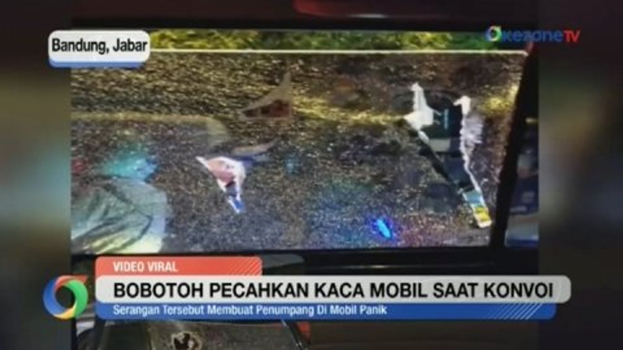 OKEZONE UPDATES: Bobotoh Pecahkan Kaca Mobil sa...