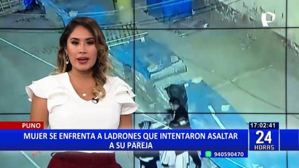¡Lo defendió a puño limpio!: Mujer se enfrenta a ladrones que intentaron asaltar a su pareja.