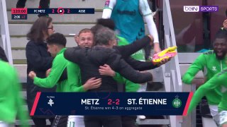 Saint-Etienne score extra-time equaliser to secure Ligue 1 return