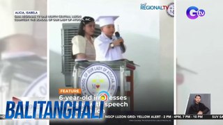 Bibong pag-deliver ng graduation speech ng isang kindergarten student, hinangaan | BT