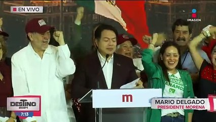 Descargar video: Mario Delgado asegura que Claudia Sheinbaum será la primera mujer presidenta de México