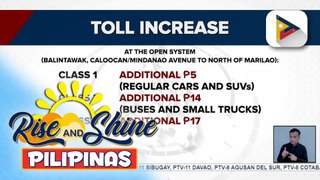 Pangongolekta ng ikalawang tranche ng toll increase sa NLEX, ipatutupad simula bukas, June 4