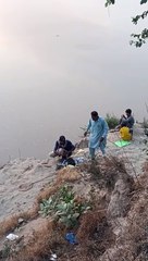 Fishing with hook shikar fish dariyay Ravi river Lahore