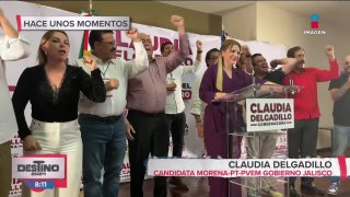 La candidata de Jalisco, Claudia Delgadillo, se ha declarado ganadora
