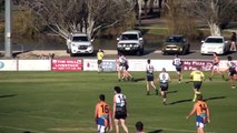 BFNL: Golden Square's Oliver Eaton kicks his first goal in senior football, round 7, 2024