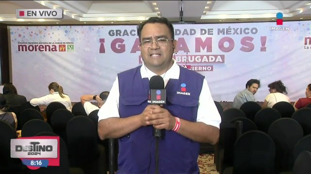 La candidata Clara Brugada se declara como ganadora