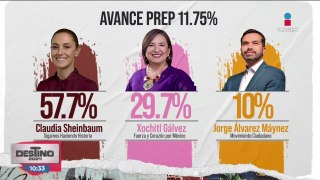 Los resultados del PREP han avanzado a un 11%