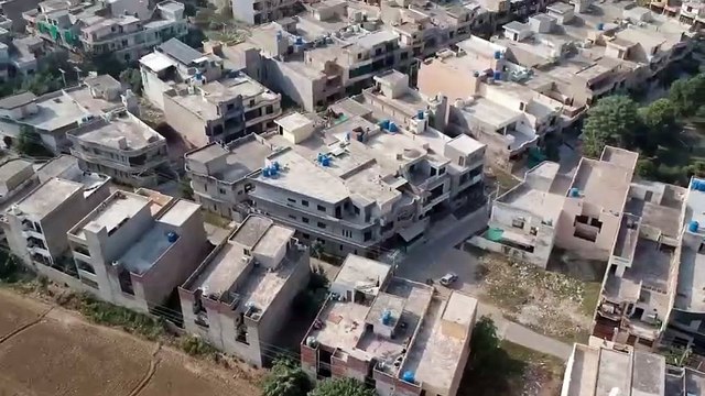 Drone Arial view of Mustafa Town