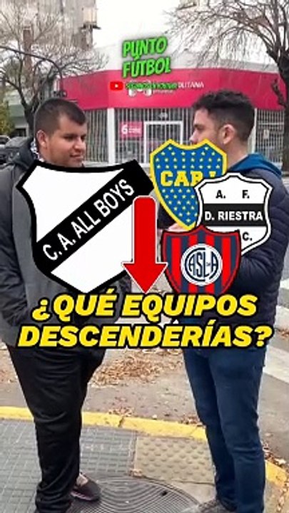 ¿Qué equipo decenderia?