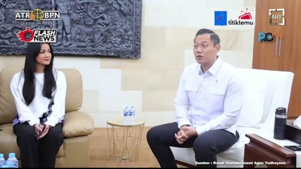 Artis Nirina Zubir Terima Sertifikat Tanah dari Menteri AHY