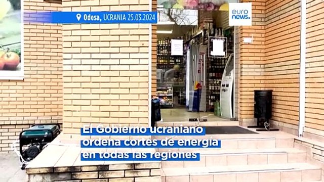 Ucrania impone cortes de electricidad de emergencia mientras Rusia ataca la red energética
