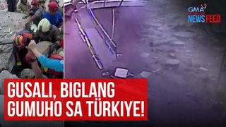 Gusali, biglang gumuho sa Türkiye! | GMA Integrated Newsfeed