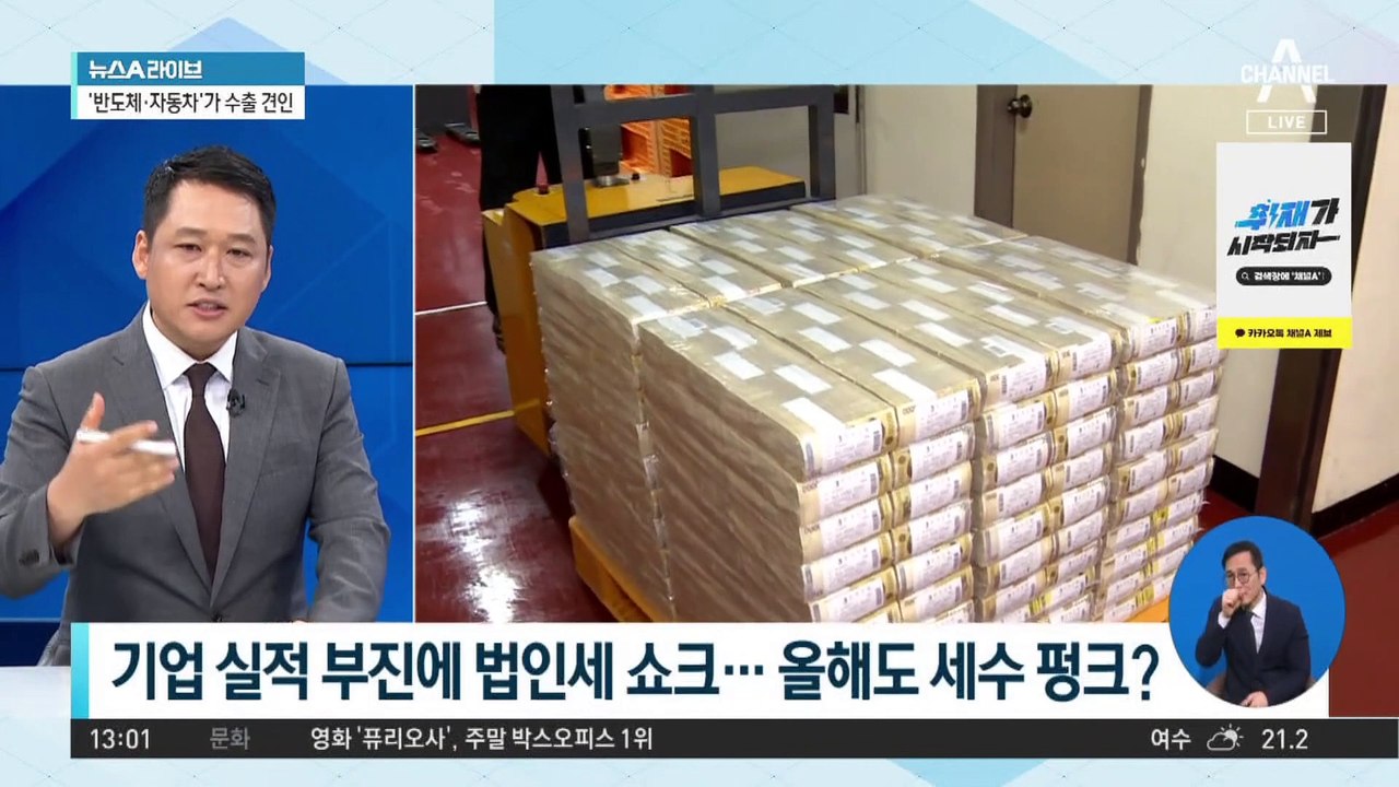 기업 실적 부진에 법인세 쇼크…올해도 세수 펑크?