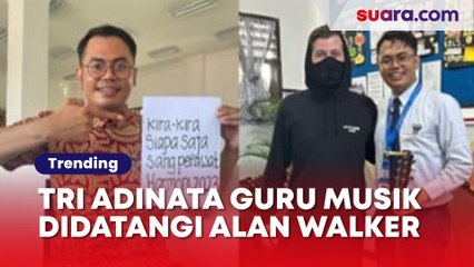 Profil Tri Adinata, Guru Musik di Medan Didatangi Alan Walker yang Rela Terbang 28 Jam dari New York