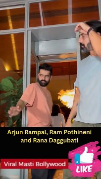 Arjun Rampal, Rana Daggubati, Ravi Dubey & Sargun Spotted in Town Viral Masti Bollywood