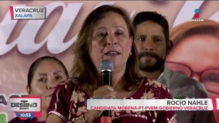 Rocío Nahle se proclama como ganadora de estas elecciones 2024