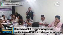 Polémica en OPLE 29 porque aparecían resultados en el PREP sin haberlos cargado aún