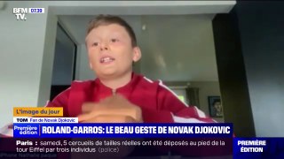 Roland-Garros: la belle histoire d'un jeune fan de Djokovic, resté jusqu'à 3h du matin sur le court Central
