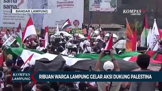 Ribuan Warga Lampung Gelar Aksi Dukung Palestina