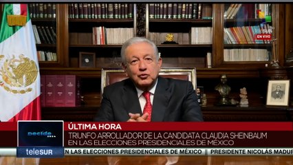 AMLO: Hoy es un día de gloria porque el pueblo de México decidió libre