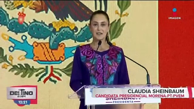 Claudia Sheinbaum se presenta como ganadora de la elección presidencial