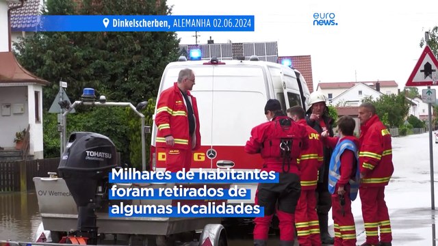 Inundações na Alemanha matam um bombeiro e fazem descarrilar comboio com quase 200 passageiros