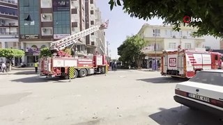 Hatay’da tüp bomba gibi patladı! Panik anları kameraya böyle yansıdı